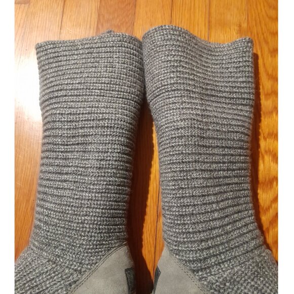 UGG Australia Knitted Fold Down Shaft Boots Women's sz 6 - Picture 8 of 11